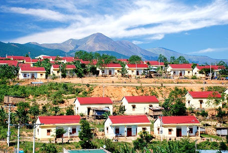 Khu dân cư mới làng Ka Bầy - Hơ Moong, tỉnh Gia Lai.