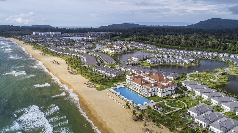 Khu nghỉ dưỡng Vinpearl Phú Quốc với quy mô gần 900 ha sẽ là điểm nhấn kiến trúc đầy ấn tượng của Vingroup