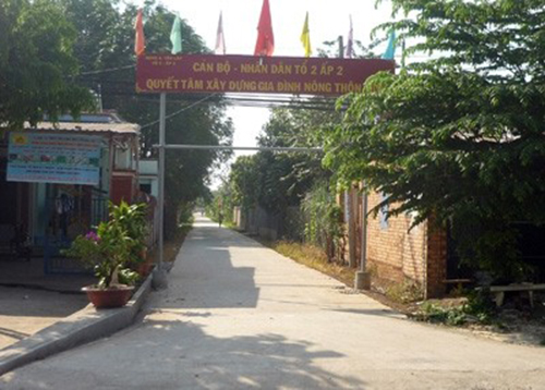 Hạ tầng giao thông nông thôn được đầu tư ở xã nông thôn mới Tân Lập huyện Đồng Phú, Bình Phước.