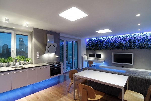105150baoxaydung image005 Chiêm ngưỡng căn hộ hiện đại với hệ thống chiếu sáng bằng đèn LED