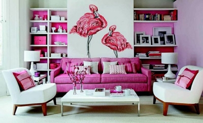 1 Chia sẻ 10 ý tưởng trang trí tường nhà với màu hồng