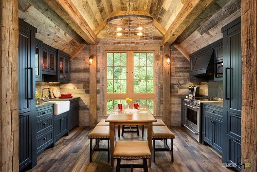 162715baoxaydung image012 Thiết kế căn bếp sang trọng với nội thất gỗ đơn giản