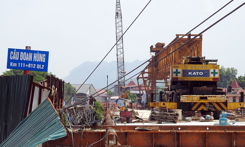 Đoan Hùng (Phú Thọ): Phấn đấu hoàn thành cây cầu 69 tỷ đồng vào cuối tháng 9
