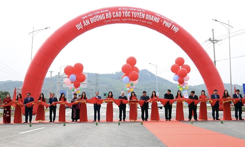 Cao tốc Tuyên Quang - Phú Thọ chính thức đưa vào sử dụng