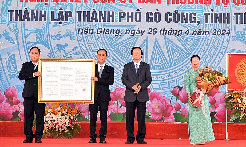 Tiền Giang: Thị xã Gò Công được công nhận thành phố từ ngày 1/5