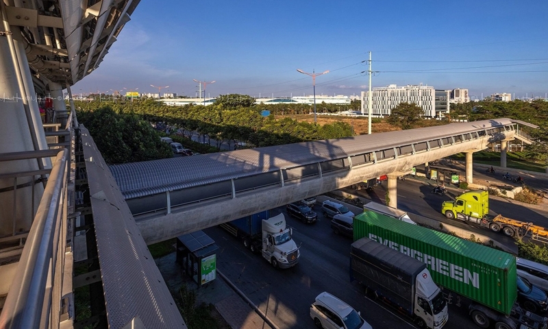 Hình dáng 9 cây cầu bộ hành kết nối nhà ga metro Bến Thành - Suối Tiên