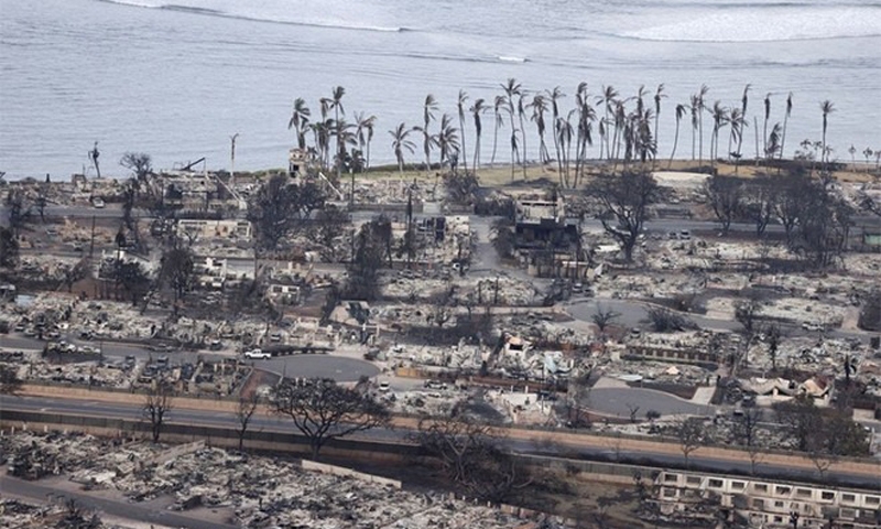 Thành phố nghỉ dưỡng ở Hawaii hoang tàn vì hỏa hoạn, ít nhất 55 người thiệt mạng